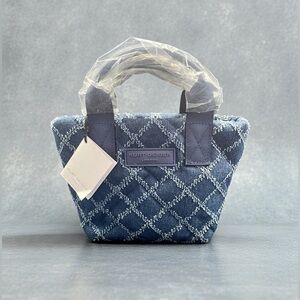 Kurt Geiger Denim XS Quilted Shopper